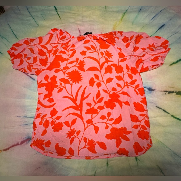 Talbots Tropical Summer Blouse - Picture 5 of 7
